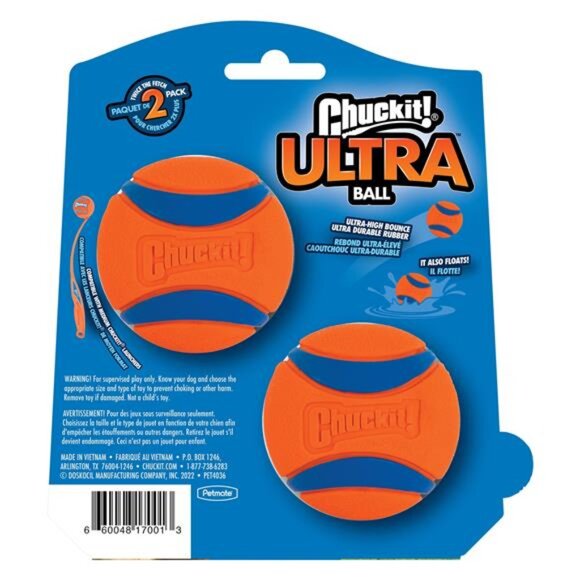 Ultra Ball Durable Rubber Fetch Dog Toy, Medium 2.5" for Medium Dogs, - Picture 3 of 5